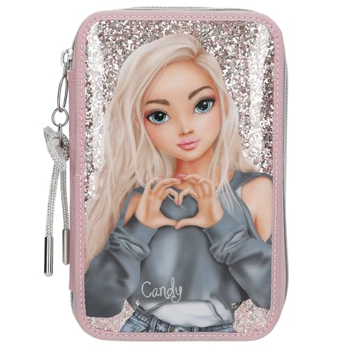 Depesche 13293 TOPModel My BFF - Gefüllte 2-Fach Federtasche in Rosa, mit Model Motiv und Glitzer, Federmappe mit Buntstiften, Lineal, Klebestift UVM. Depesche 13293 TOPModel My BFF - Gefüllte 2-Fach Federtasche in Rosa, mit Model Motiv und Glitzer, Federmappe mit Buntstiften, Lineal, Klebestift UVM. von Depesche