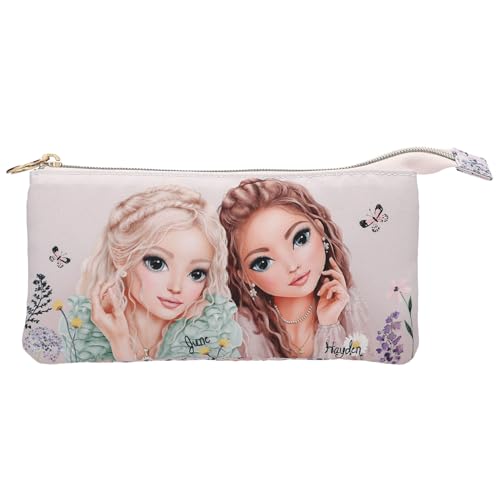 Depesche 13307 TOPModel Summer Feeling - Schlampertasche in Rosa, mit Model Motiv, Blumen und Schmetterlingen, Federtasche mit 3 Innenfächern Depesche 13307 TOPModel Summer Feeling - Schlampertasche in Rosa, mit Model Motiv, Blumen und Schmetterlingen, Federtasche mit 3 Innenfächern von Depesche