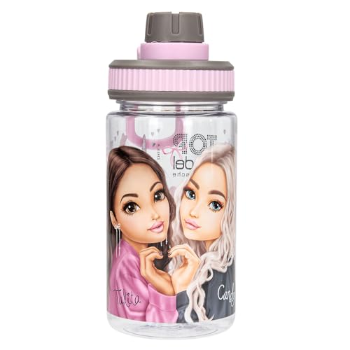 Depesche 13413 TOPModel My BFF - Transparente Trinkflasche in Rosa-Grau, mit Model Aufdruck, Trinkverschluss und Griff, Fassungsvermögen ca. 500 ml Depesche 13413 TOPModel My BFF - Transparente Trinkflasche in Rosa-Grau, mit Model Aufdruck, Trinkverschluss und Griff, Fassungsvermögen ca. 500 ml von Depesche