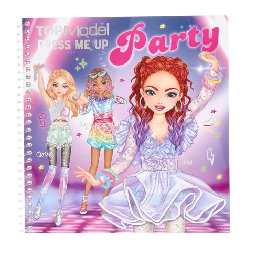 Depesche 13438 TOPModel Dress Me Up - Stickerbuch mit 24 illustrierten Hintergrundseiten zum Selbstgestalten, inkl. 11 Stickerbogen von Depesche