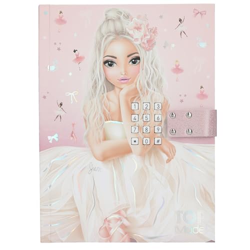 Depesche 13609 TOPModel Ballet - Tagebuch mit Zahlen-Code und Sound, Buch mit 80 linierten und bunt illustrierten Seiten von Depesche