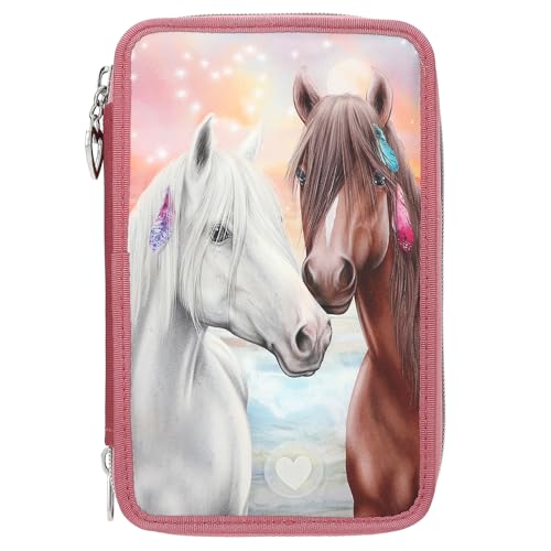 Depesche 3-Fach Federtasche Miss Melody Farbsortierung rot von Depesche