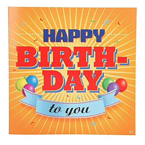 Depesche 3868.021 Glückwunsch-Karte zum Geburtstag (neutral), ansprechende Geburtstagskarte mit Musik und passendem Spruch, mit Innentext und Umschlag, 17 x 16,5 cm Depesche 3868.021 Glückwunsch-Karte zum Geburtstag (neutral), ansprechende Geburtstagskarte mit Musik und passendem Spruch, mit Innentext und Umschlag, 17 x 16,5 cm von Depesche