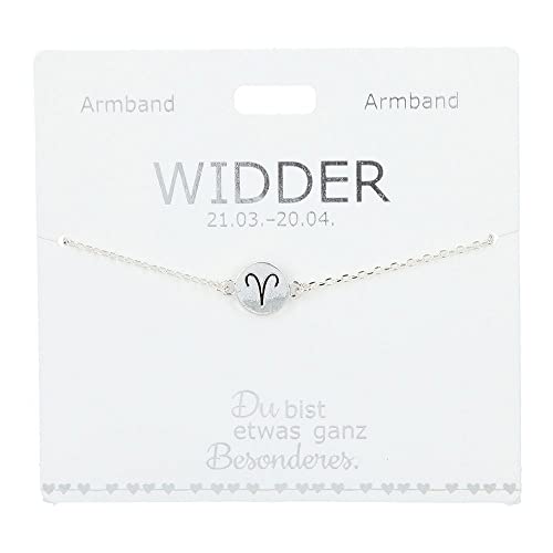 Depesche 4715-040 Armband für Damen u. Kinder mit dem Sternzeichen-Symbol Widder von Depesche