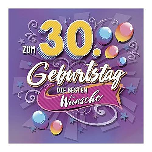 Depesche 5326.002 Glückwunsch-Karte zum 30. Geburtstag mit 3D Motiv, Geburtstagskarte, ca. 17 x 17 cm groß, inkl. passendem Umschlag und Innentext Depesche 5326.002 Glückwunsch-Karte zum 30. Geburtstag mit 3D Motiv, Geburtstagskarte, ca. 17 x 17 cm groß, inkl. passendem Umschlag und Innentext von Depesche