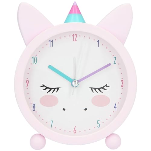 Depesche 6551 Ylvi - Analoger Wecker für Mädchen und Einhorn-Fans, rosa Design mit Öhrchen und Einhorn, lautlos und mit Lichtfunktion, batteriebetrieben Depesche 6551 Ylvi - Analoger Wecker für Mädchen und Einhorn-Fans, rosa Design mit Öhrchen und Einhorn, lautlos und mit Lichtfunktion, batteriebetrieben von Depesche