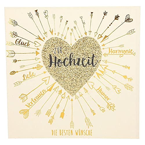 Depesche 8211.044 Glamour Glückwunsch-Karte zur Hochzeit, hochwertige Hochzeitskarte mit glitzernden Elementen, ohne Innentext, inkl. Umschlag, 15,5 x 15,5 cm Depesche 8211.044 Glamour Glückwunsch-Karte zur Hochzeit, hochwertige Hochzeitskarte mit glitzernden Elementen, ohne Innentext, inkl. Umschlag, 15,5 x 15,5 cm von Depesche