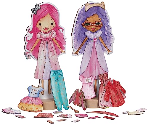 Depesche 8839 Princess Mimi - Magnetische Anziehpuppen, Set mit zwei Puppen und 35 Teilen zum Anziehen, ab 3 Jahren von Depesche