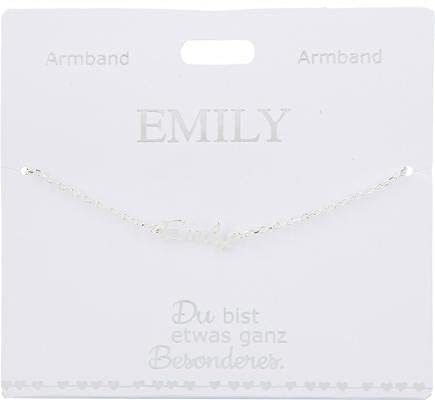 Depesche Kinderarmband - Versilbertes Armband mit Namen Emily von Depesche