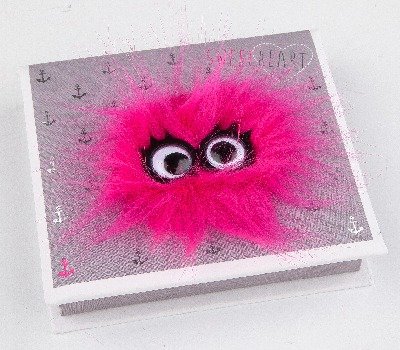 Depesche Zettelbox Look mit Pinkem Puschel Depesche Zettelbox Look mit Pinkem Puschel von Depesche