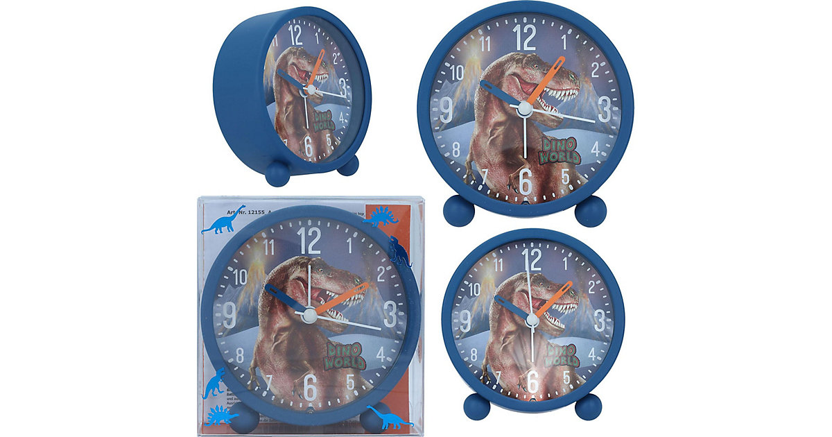 Dino World Wecker blau von Depesche
