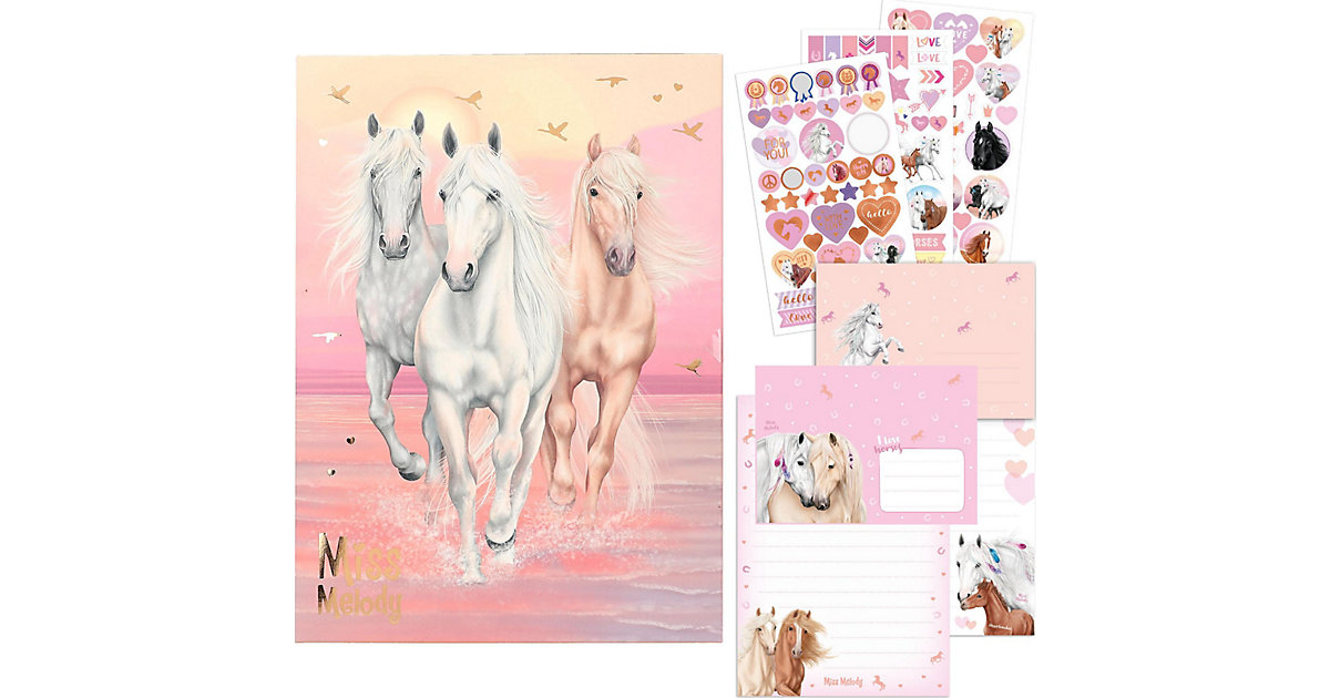 Miss Melody Briefpapierset SUNDOWN, inkl. Umschlägen & Stickern bunt Modell 2 Miss Melody Briefpapierset SUNDOWN, inkl. Umschlägen & Stickern bunt Modell 2 von Depesche