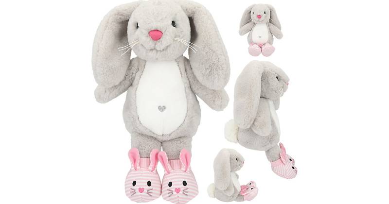 Princess Mimi Plüschhase Nelly grau, 21 cm, mit Schühchen mehrfarbig Modell 1 von Depesche