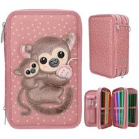 TOPModel 3 Fach Federtasche Affen Applikation JUICY TOPModel 3 Fach Federtasche Affen Applikation JUICY von Depesche