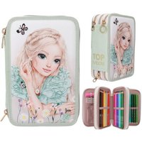 TOPModel 3 Fach Federtasche mit Stickerei SUMMER FEELING von Depesche