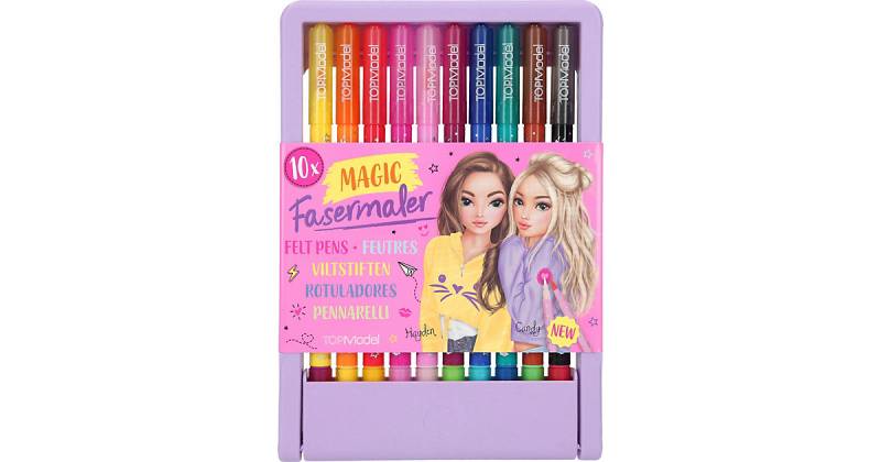 TOPModel Doppelfasermaler Magic, 10 Stifte in Aufstellbox bunt Modell 4 von Depesche
