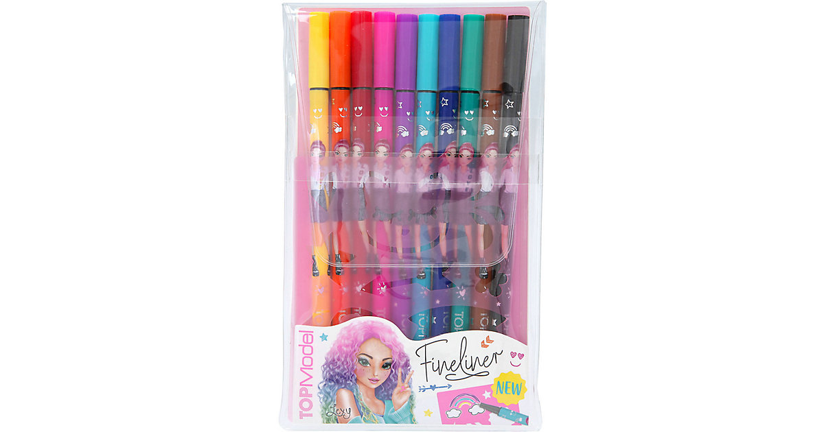 TOPModel Fineliner, 10 Farben mehrfarbig TOPModel Fineliner, 10 Farben mehrfarbig von Depesche
