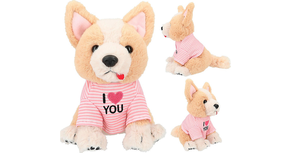 TOPModel Plüschhund Corgi Lotti, 18 cm creme/rosa TOPModel Plüschhund Corgi Lotti, 18 cm creme/rosa von Depesche
