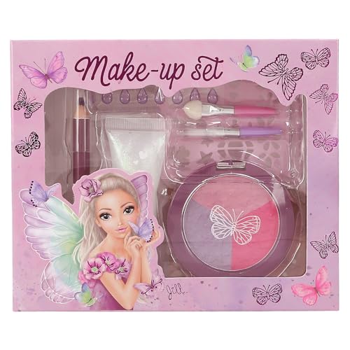 Depesche 12877 TOPModel Fairy Love - Schmink Set für Kinder mit Lidschatten, Make-Up Stift, Glitzergel, Schablone uvm. von Depesche