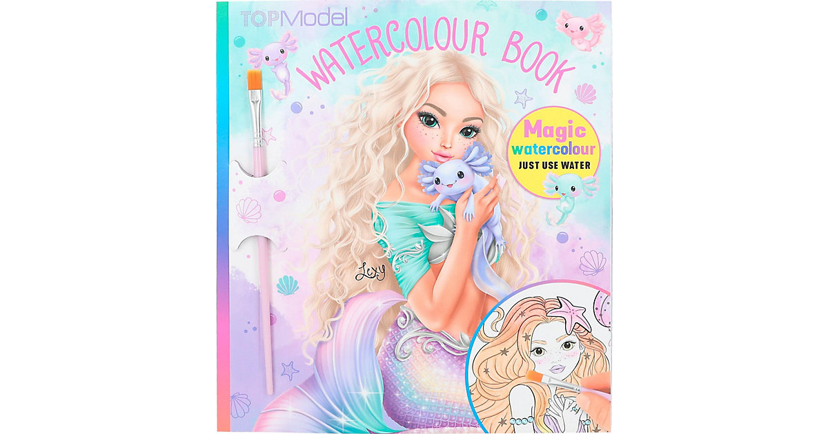 TOPModel Watercolour Book Magic MERMAID, inkl. Pinsel türkis TOPModel Watercolour Book Magic MERMAID, inkl. Pinsel türkis von Depesche