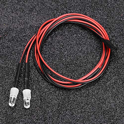 Depisuta 2pcs RC Deckel LED Material Sicherer Sicherer Langer Service für 1/10 BRIST -Mode -BRIST Autofahrzeug (Licht 10) von Depisuta