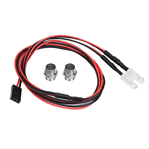Depisuta 2pcs RC Deckel LED Material Sicherer Sicherer Langer Service für 1/10 BRIST -Mode -BRIST Autofahrzeug (Licht 12 ist rot) von Depisuta