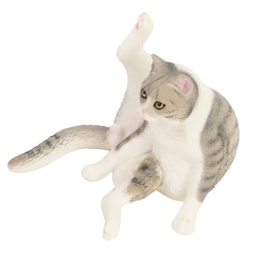 Depisuta Cat Figur, Realistisches Bildungskätzchenspielzeug mit Simuliertem Design für Dekor Kollektible Kuchen Topper Katzenliebhaber Geschenke Katze Figuren für Schulparty Crafts Katze (Graues Depisuta Cat Figur, Realistisches Bildungskätzchenspielzeug mit Simuliertem Design für Dekor Kollektible Kuchen Topper Katzenliebhaber Geschenke Katze Figuren für Schulparty Crafts Katze (Graues von Depisuta
