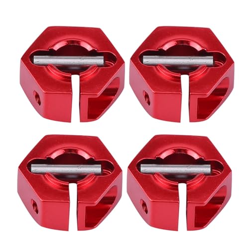 Depisuta Hexadezimal -Hub -Adapter mit Universellem Aluminiumrad 12 Mm (5,0 mm rot) von Depisuta