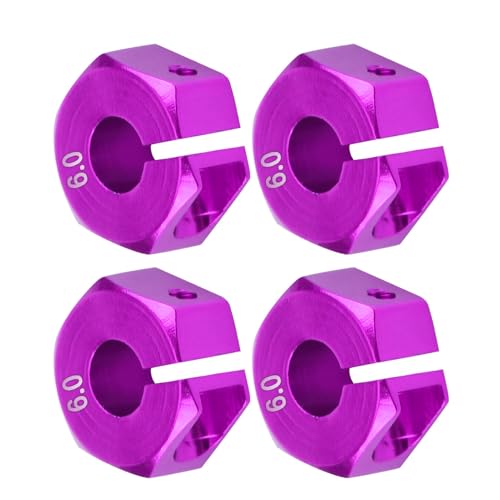 Depisuta Hexadezimal -Hub -Adapter mit Universellem Aluminiumrad 12 Mm (6,0 mm lila) von Depisuta