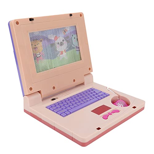 Depisuta Lern-Laptop für Kinder, Pädagogischer LED-Musik-Laptop für Elektronische Kognitive Entwicklung, Vorschul-Laptop, Pädagogischer Lerncomputer für Kinder, Pädagogischer (Lila von Depisuta