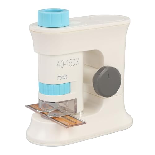 Depisuta Mikroskop für, 40-160x Vergrößerung mit Magnetisches Induktionslicht für Tragbare Erkundungen (Blue) von Depisuta