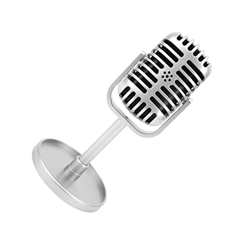 Depisuta Simulations -Prop -Mikrofon für Tanzshows, Haltbares Kunststoff Gefälscht (SILVER) von Depisuta