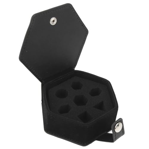 Würfeletui, PU-Leder-Würfelbox-Aufbewahrungskoffer mit Abnehmbarer Schwammpolsterung, Tragbarer Würfel-Aufbewahrungskoffer, Würfeltablett, Aufbewahrungsbox für 5 Würfel, für Würfeletui, PU-Leder-Würfelbox-Aufbewahrungskoffer mit Abnehmbarer Schwammpolsterung, Tragbarer Würfel-Aufbewahrungskoffer, Würfeltablett, Aufbewahrungsbox für 5 Würfel, für von Depisuta