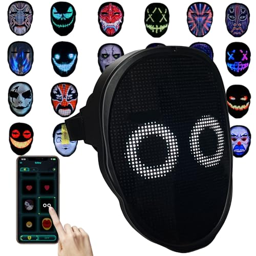 Depointer Life LED-Maske mit Bluetooth-kompatibler App-gesteuerter, Unisex, anpassbarer glänzender Maske Depointer Life LED-Maske mit Bluetooth-kompatibler App-gesteuerter, Unisex, anpassbarer glänzender Maske von Depointer Life