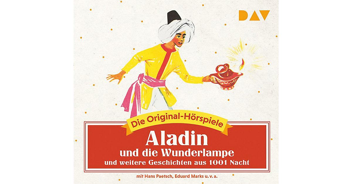 Aladin und die Wunderlampe und weitere Geschichten aus 1001 Nacht, 1 Audio-CD Hörbuch von Der Audio Verlag, DAV