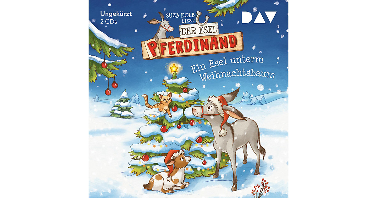 Der Esel Pferdinand - Ein Esel unterm Weihnachtsbaum, 2 Audio-CD Hörbuch von Der Audio Verlag, DAV