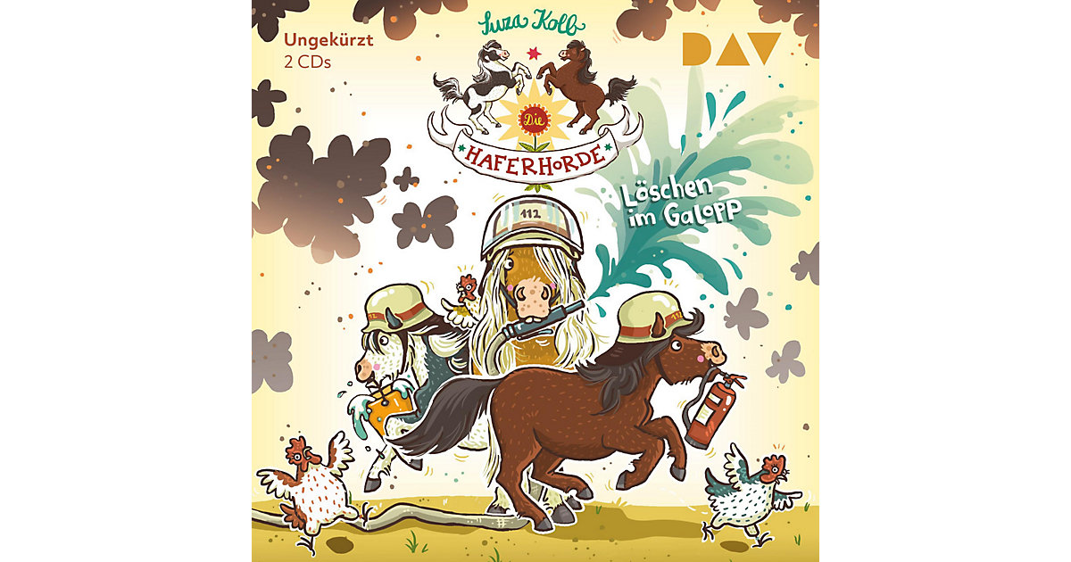 Die Haferhorde - Löschen im Galopp, 2 Audio-CD Hörbuch von Der Audio Verlag, DAV
