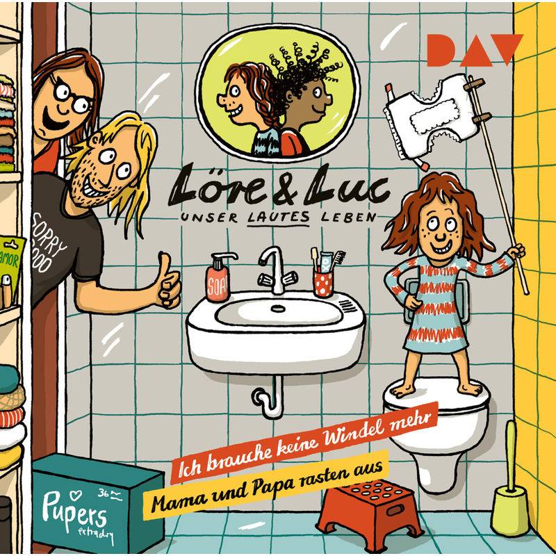 Löre & Luc - Unser lautes Leben (8). Folge 15: Ich brauche keine Windel mehr / Folge 16: Mama und Papa rasten aus,1 Audio-CD von Der Audio Verlag, DAV