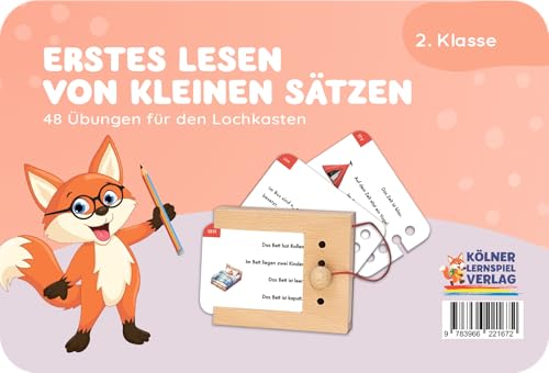 Der Lochkasten Erstes Lesen von kleinen Sätzen: Kartensatz von Der Lochkasten
