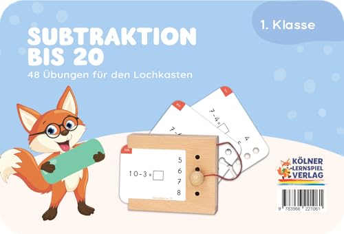 Der Lochkasten Subtraktion bis 20: Kartensatz Der Lochkasten Subtraktion bis 20: Kartensatz von Der Lochkasten