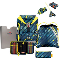 DERDIEDAS 8505174 5-teiliges Schulrucksack-Set ErgoFlex Speed Challenge von DerDieDas