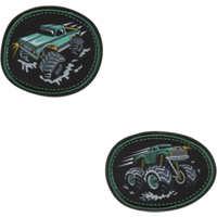 DERDIEDAS D841100120300 Super Truck Wechselbuttons, 2-teilig von DerDieDas