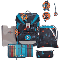 DERDIEDAS D8505185 Schulrucksack-Set 5-teilig Ninja Fighter ErgoFlex Light von DerDieDas