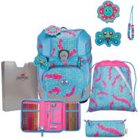 DERDIEDAS D8510181 Schulranzen-Set 5-teilig Happy Pixel ErgoFlex Tiny von DerDieDas