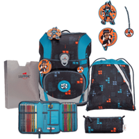 DERDIEDAS D8510185 Schulrucksack-Set 5-teilig Ninja Fighter ErgoFlex Tiny von DerDieDas