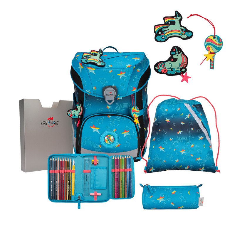 DerDieDas Schulranzen Set ErgoFlex Easy Exklusiv LED Rainbow Star 5-tlg. DerDieDas Schulranzen Set ErgoFlex Easy Exklusiv LED Rainbow Star 5-tlg. von DerDieDas