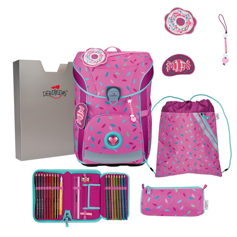 DerDieDas Schulranzen Set ErgoFlex Easy Sweet Sprinkles 5-tlg. von DerDieDas