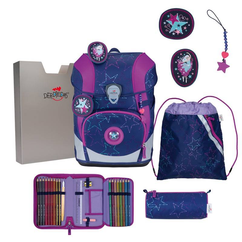 DerDieDas Schulranzen Set ErgoFlex Tiny Exklusiv LED Dancing Star 5-tlg. DerDieDas Schulranzen Set ErgoFlex Tiny Exklusiv LED Dancing Star 5-tlg. von DerDieDas