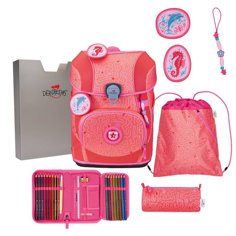 DerDieDas Schulranzen Set ErgoFlex Tiny Exklusiv Superflash Coral Reef 5-tlg. DerDieDas Schulranzen Set ErgoFlex Tiny Exklusiv Superflash Coral Reef 5-tlg. von DerDieDas