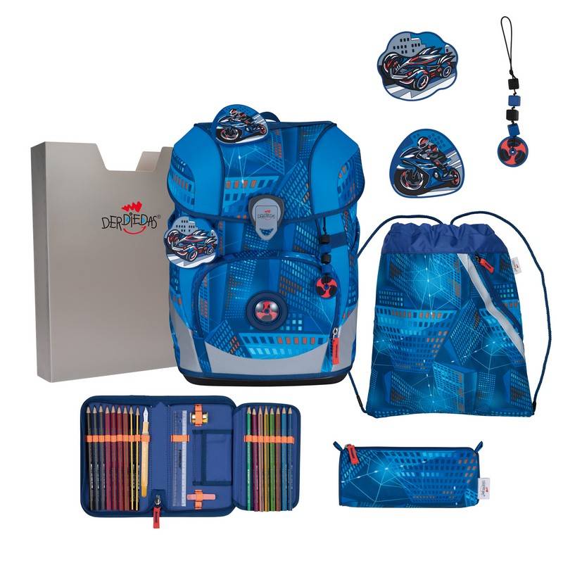 DerDieDas Schulranzen Set ErgoFlex Tiny Turbo Speed 5-tlg. von DerDieDas